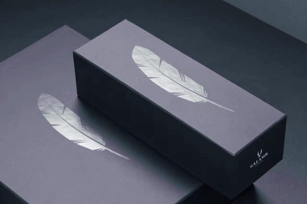 luxury packaging with soft touch finish