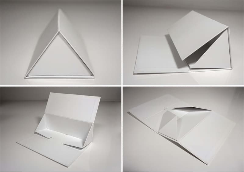 collapsible rigid triangle box