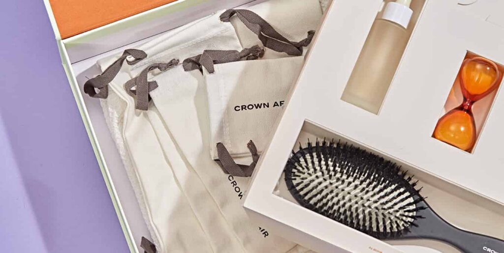 crown affair hair care kit premium rigid box